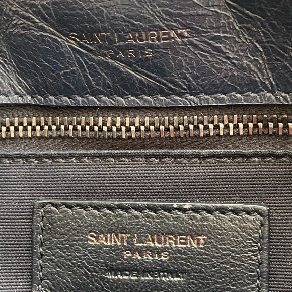 YSL Niki Medium Chain Bag- Navy - Picture 8 of 14